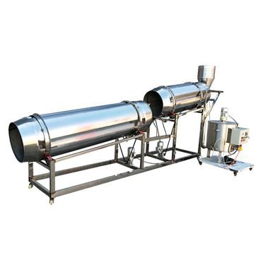 100-300kg sukamieji būgniniai voleliai užkandžių gardinimo mašinos