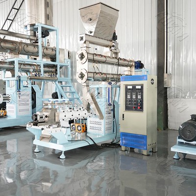 Twin screw floating fish feed pellet extruder machine Twin screw floating fish feed pellet extruder machine
